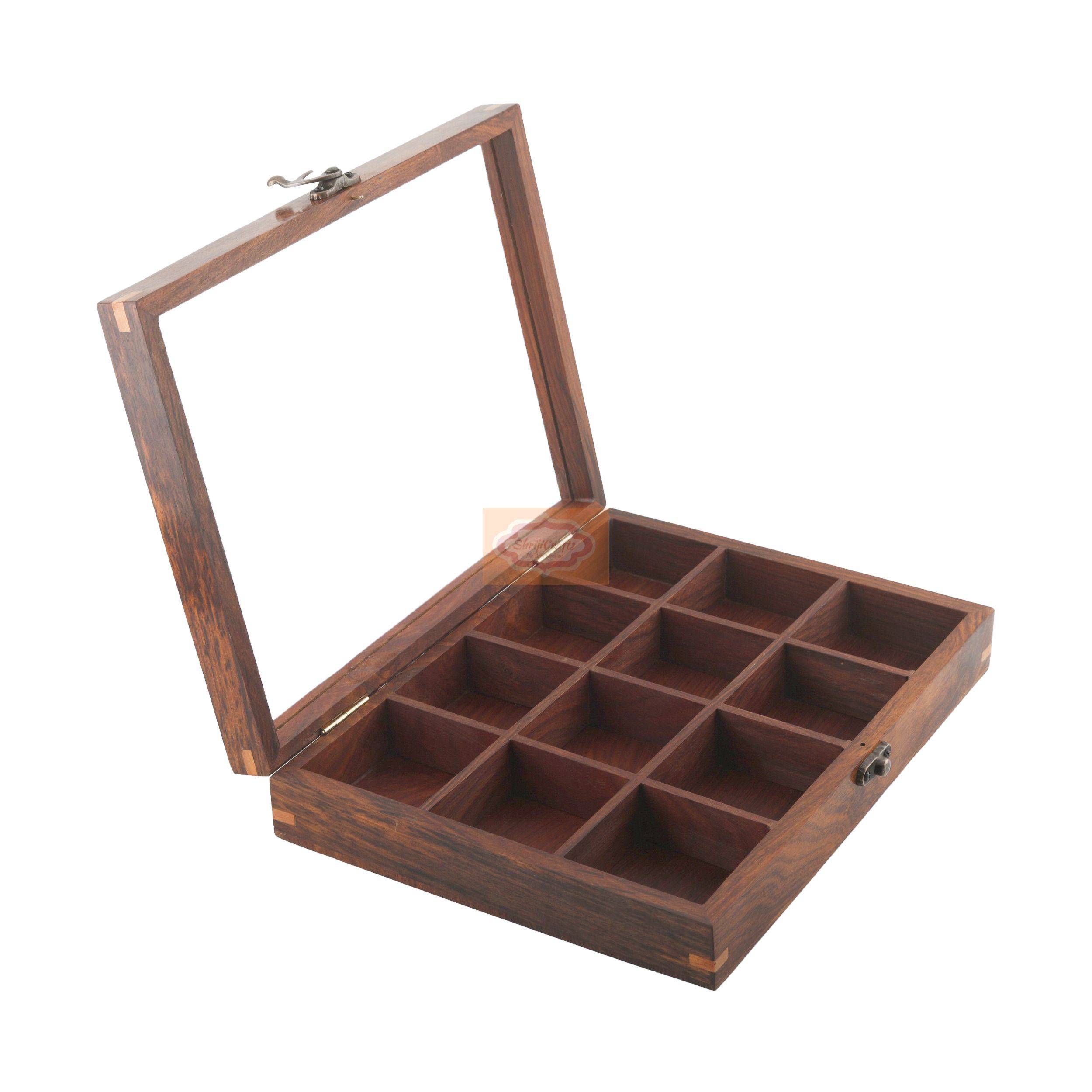Handcrafted Wooden Masala Box - View 4
