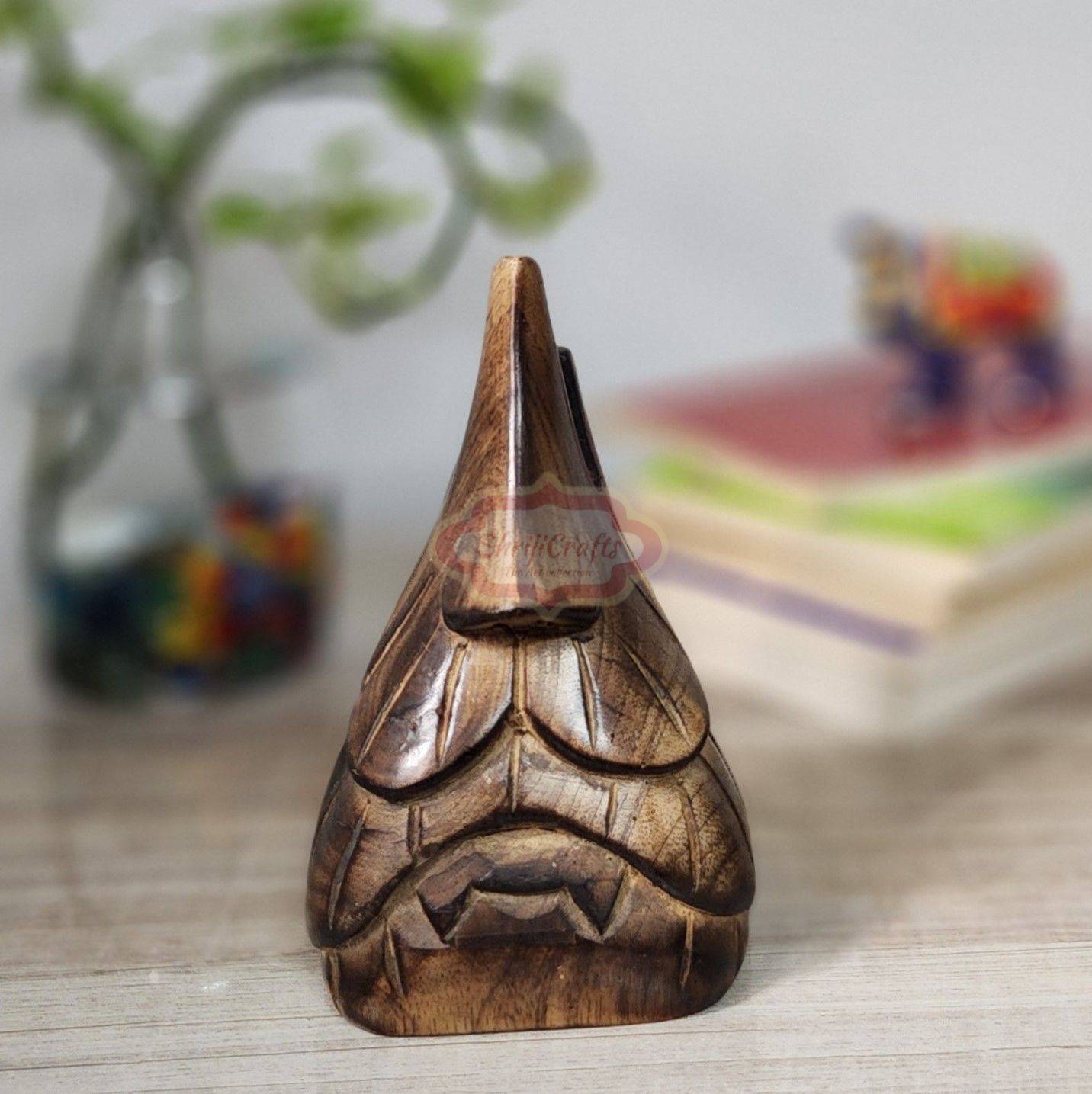 Handcrafted wooden spectacles holder for safely storing eyeglasses and sunglasses - View 4
