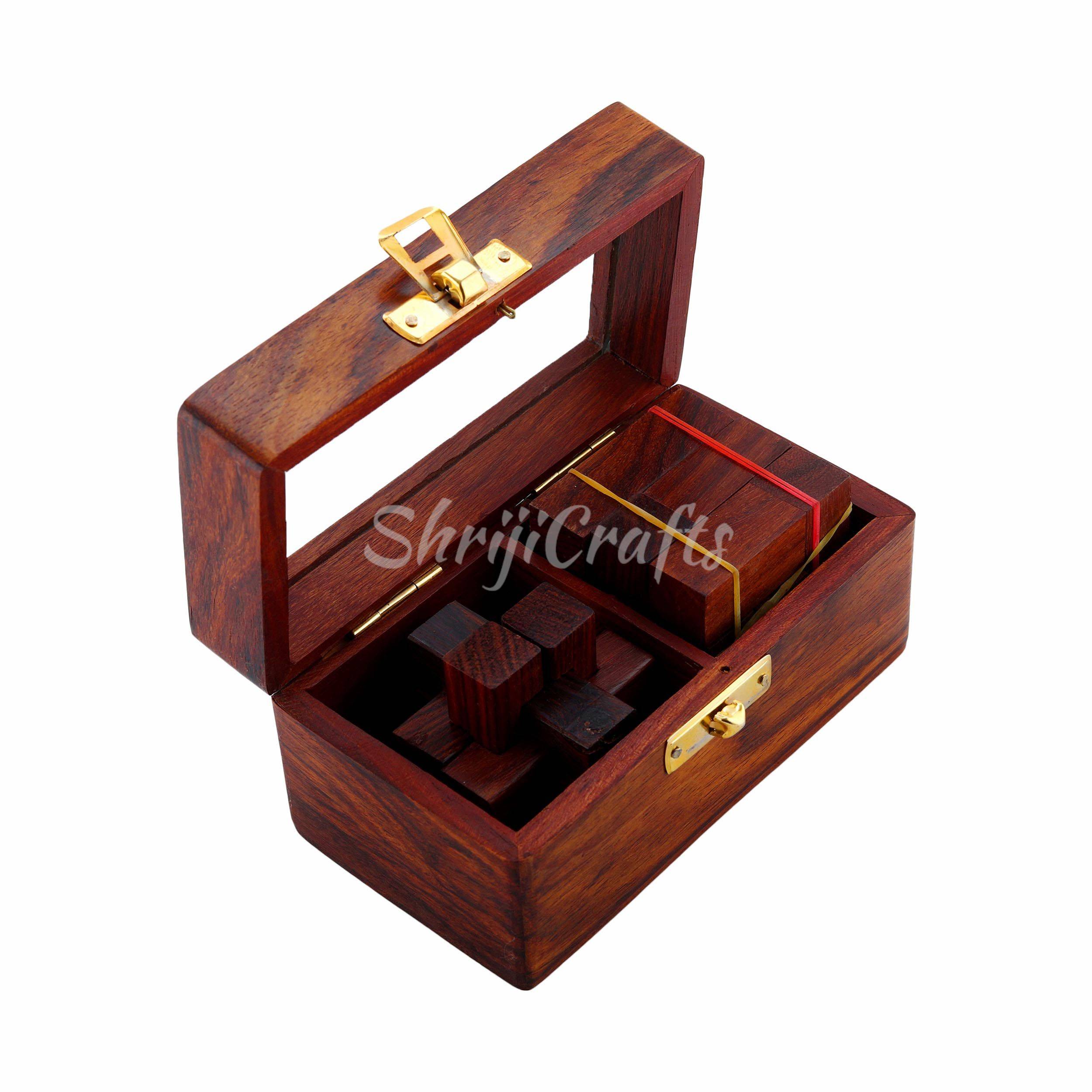 Handcrafted Wooden Puzzle Set — handcrafted wooden product by Shrijicrafts
