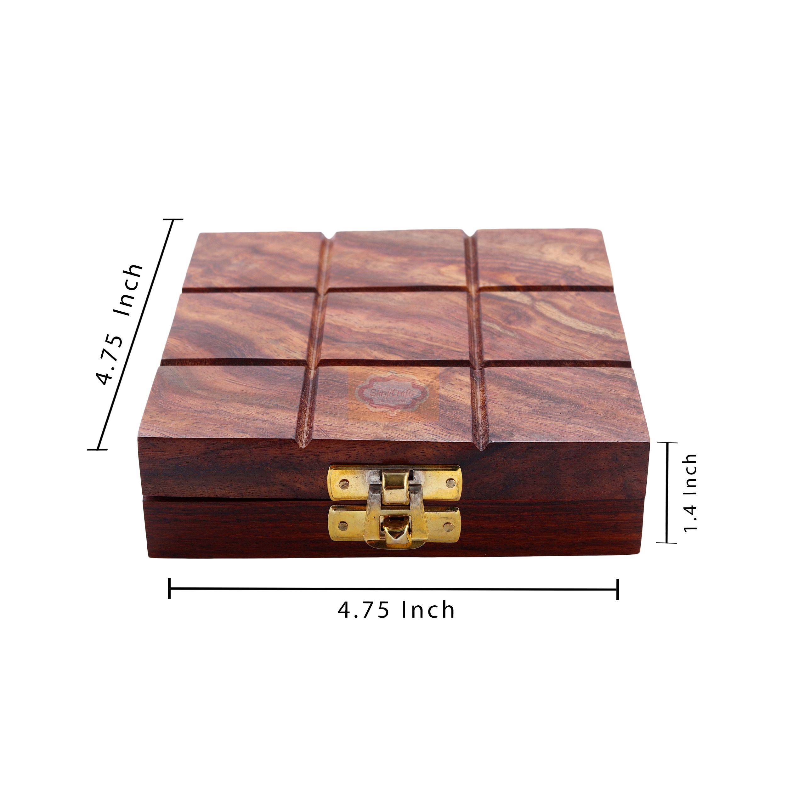 Handcrafted 2-in-1 wooden game set featuring Solitaire and Tic Tac Toe - View 7