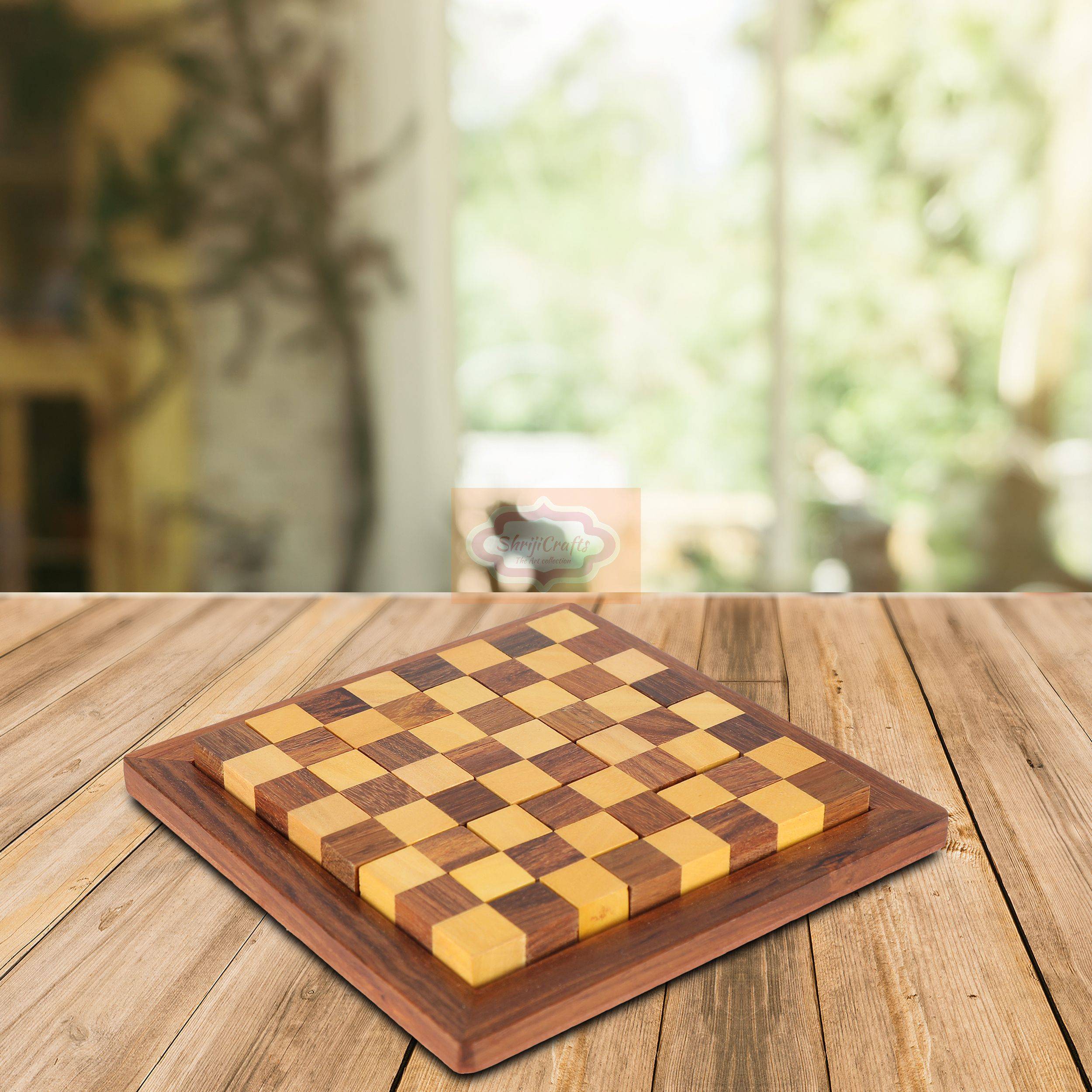 Handcrafted Wooden Chess Puzzle — handcrafted wooden product by Shrijicrafts