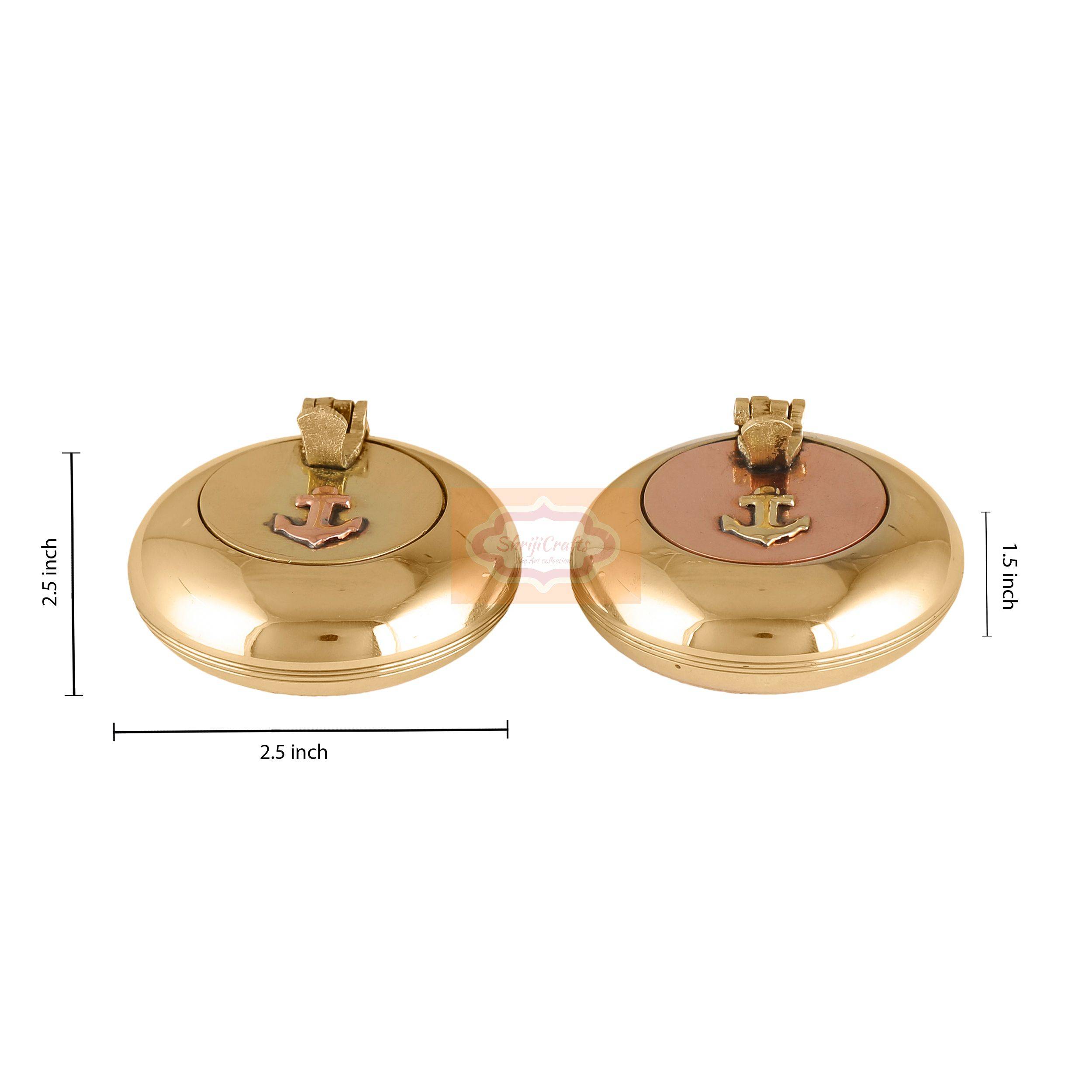 Handcrafted Brass Ashtray Set - View 6