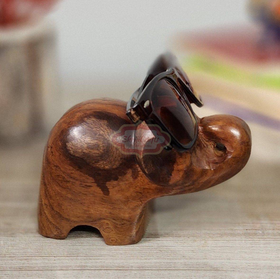 Handcrafted wooden eyeglass holder designed to keep your spectacles safe and within easy reach - View 4