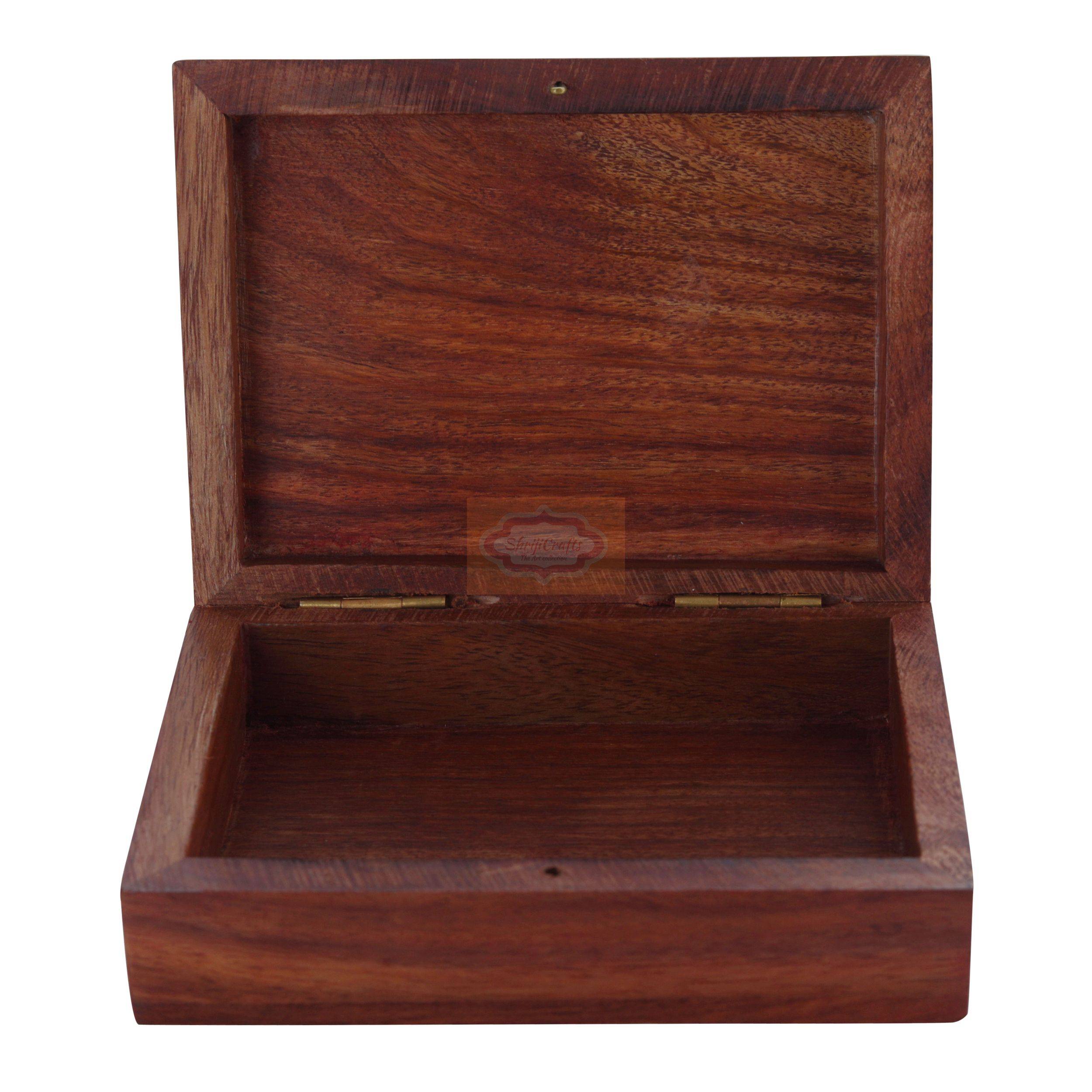 Wooden Playing Card Deck Holder with elephant design - View 5
