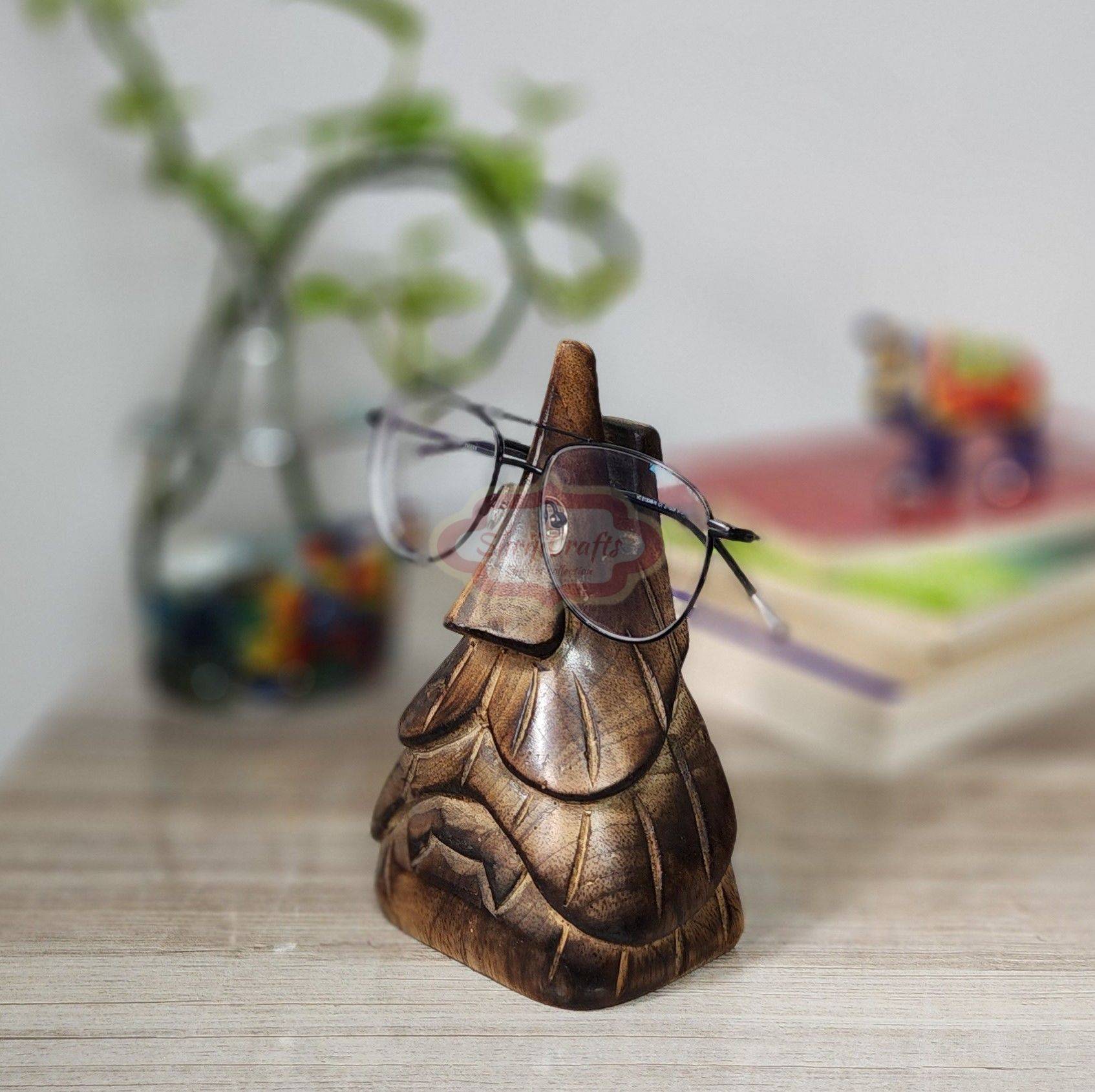Handcrafted wooden spectacles holder for safely storing eyeglasses and sunglasses - View 8