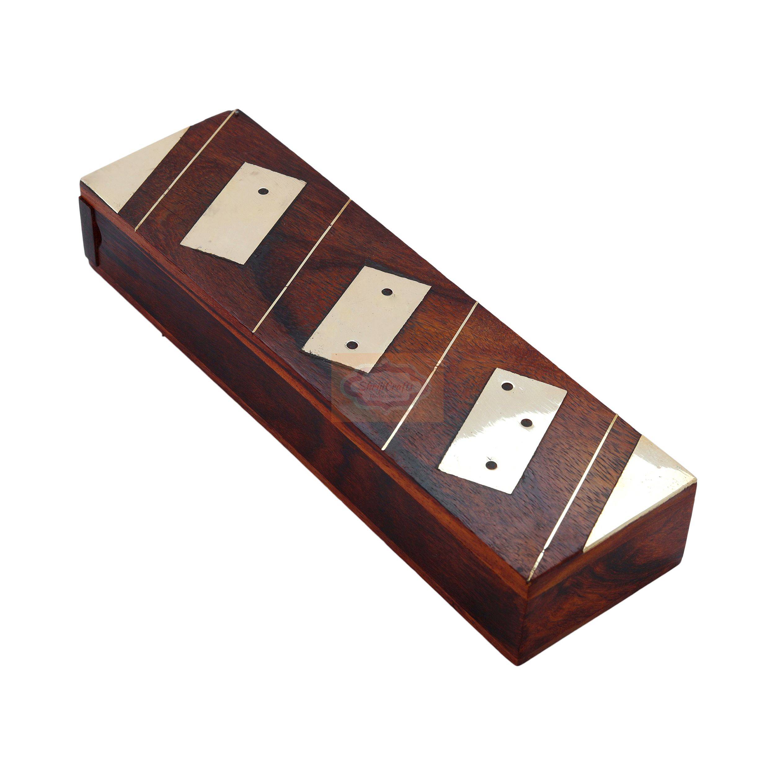 Bring family and friends together with this handcrafted 28-piece Wooden Domino Set — handcrafted wooden product by Shrijicrafts