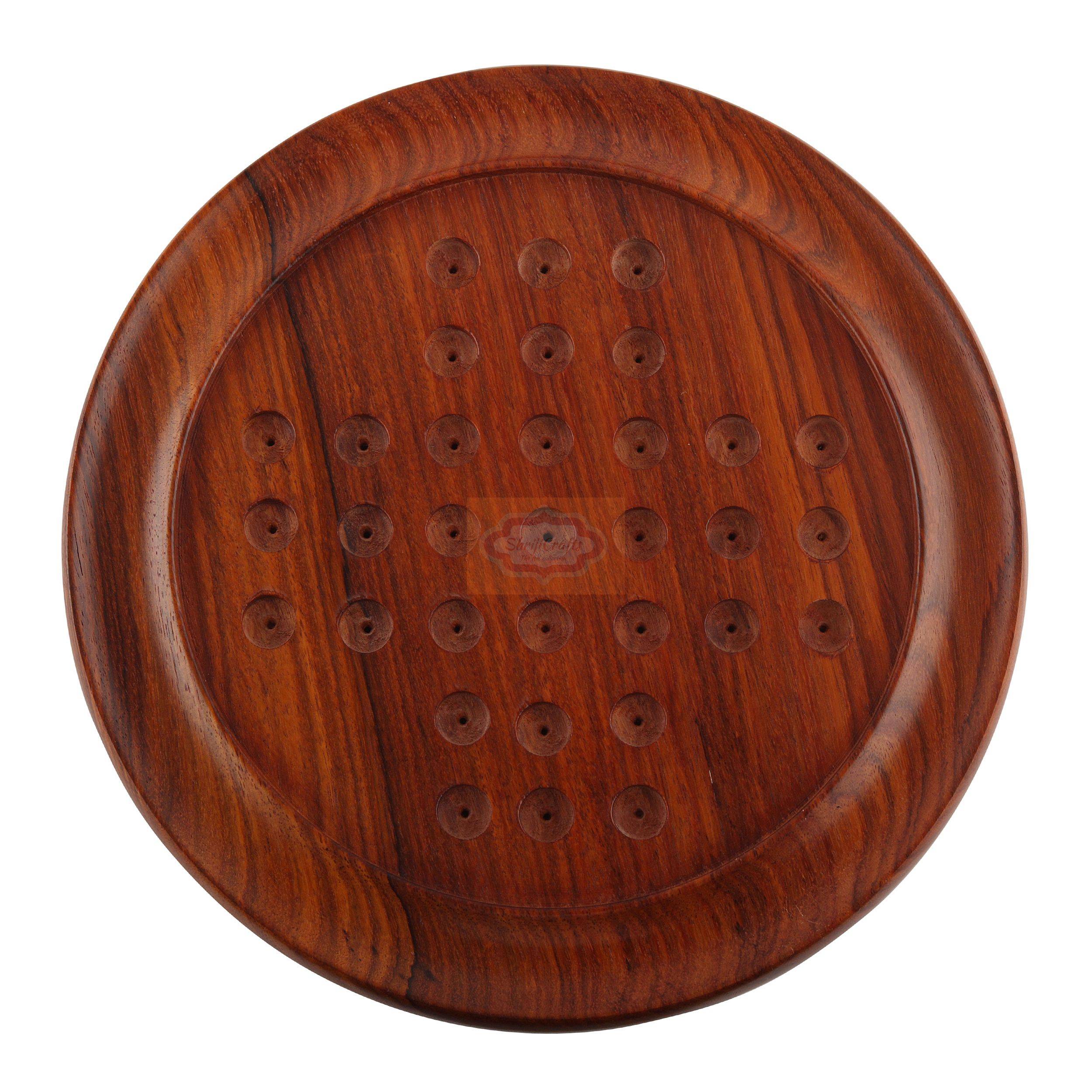 Handcrafted Solitaire board made from premium Sheesham wood — handcrafted wooden product by Shrijicrafts