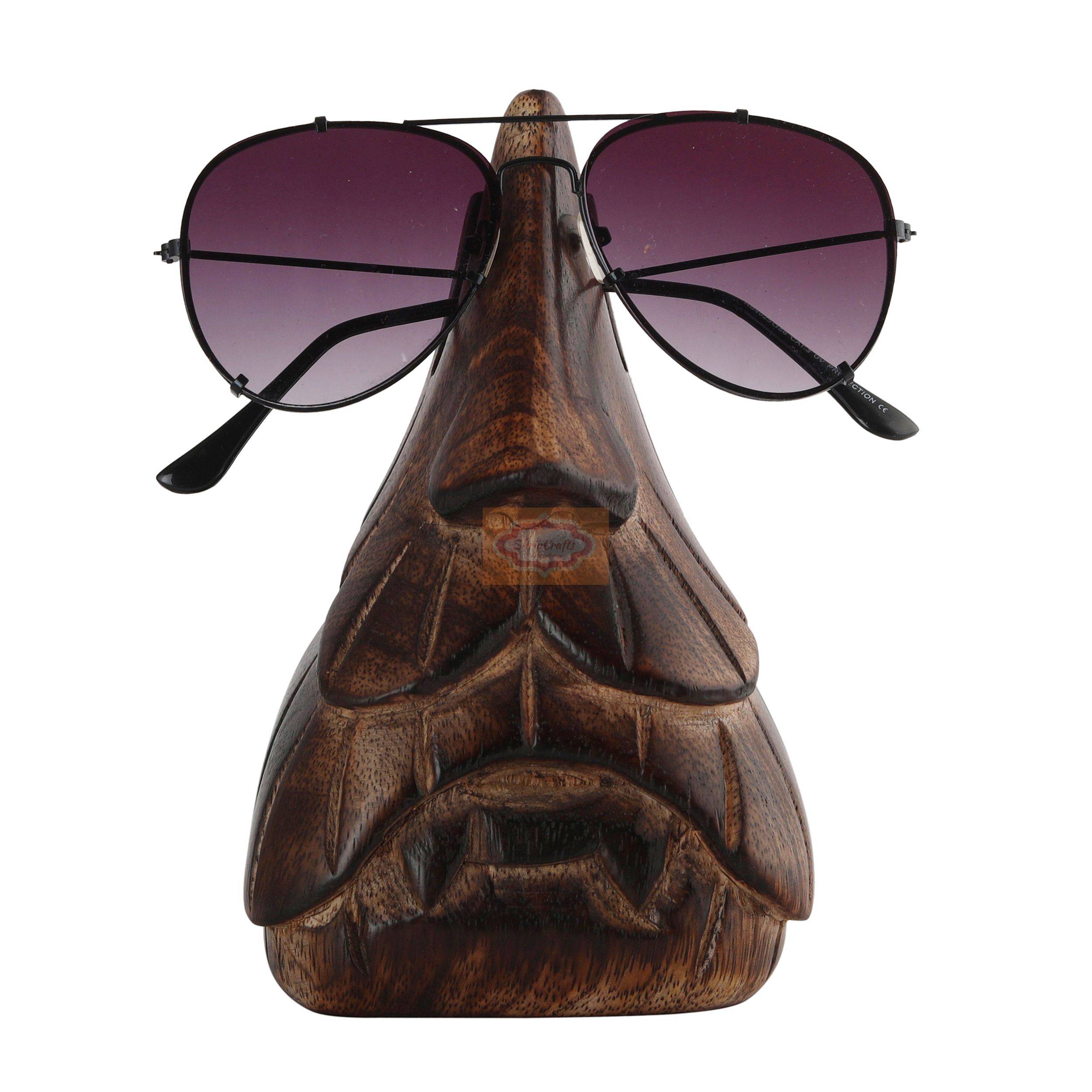 Handcrafted wooden spectacles holder for safely storing eyeglasses and sunglasses - View 10