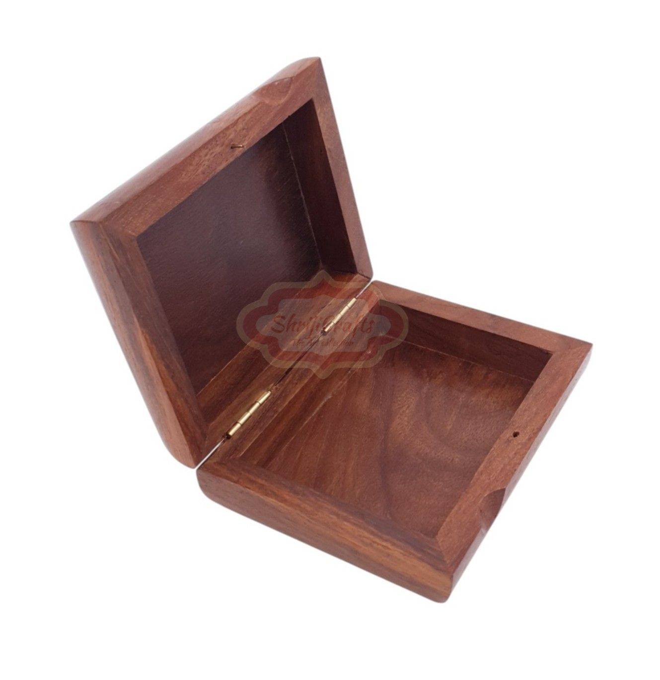Handcrafted wooden playing card storage box for one standard deck of cards - View 8