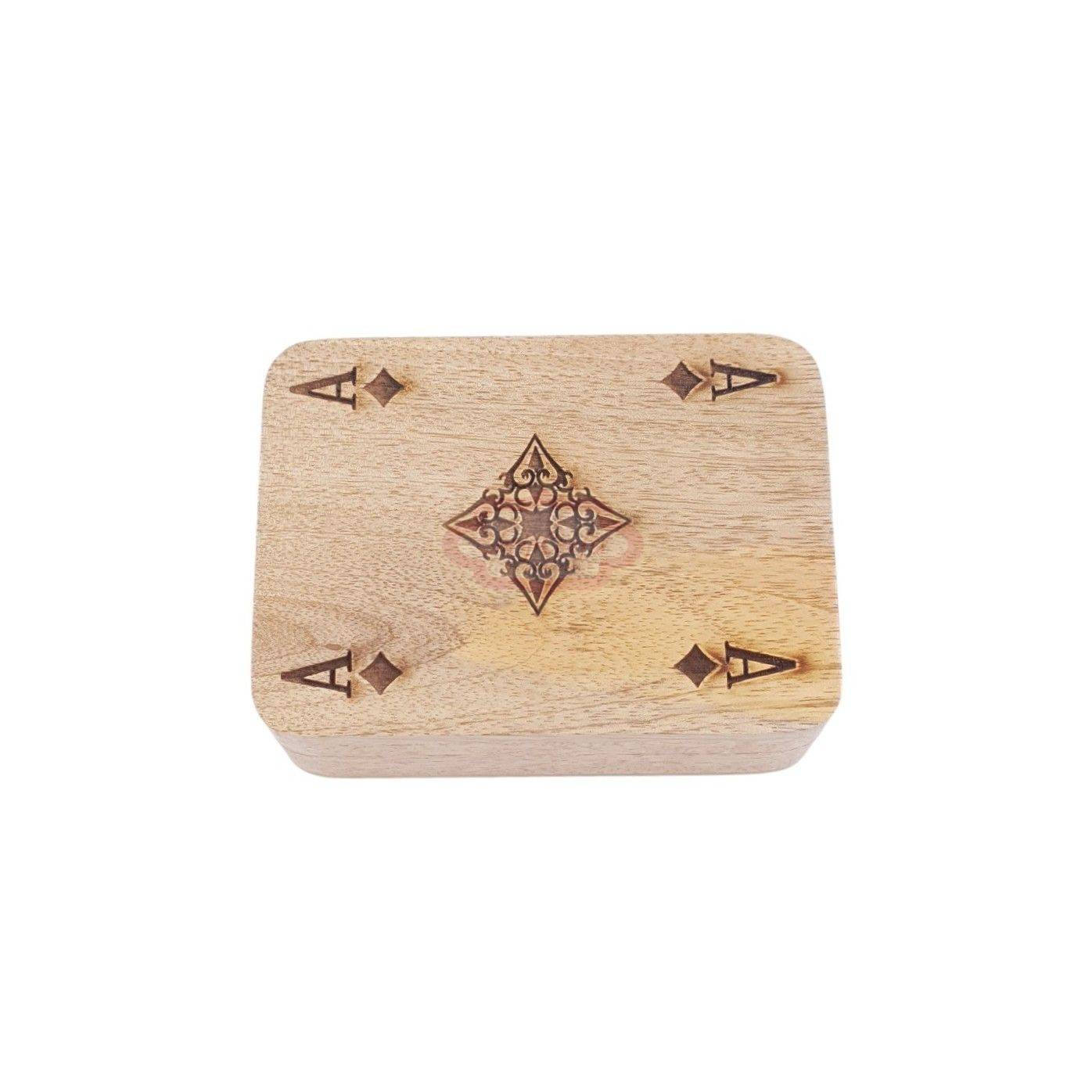 Handcrafted Wooden Playing Card Storage Box - View 5