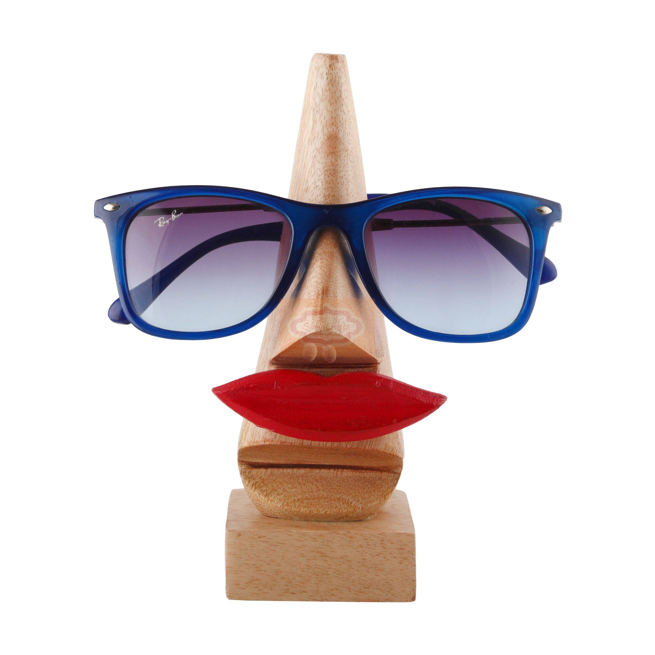 Handcrafted wooden eyeglass holder made from premium Rosewood and Mango Wood - View 4
