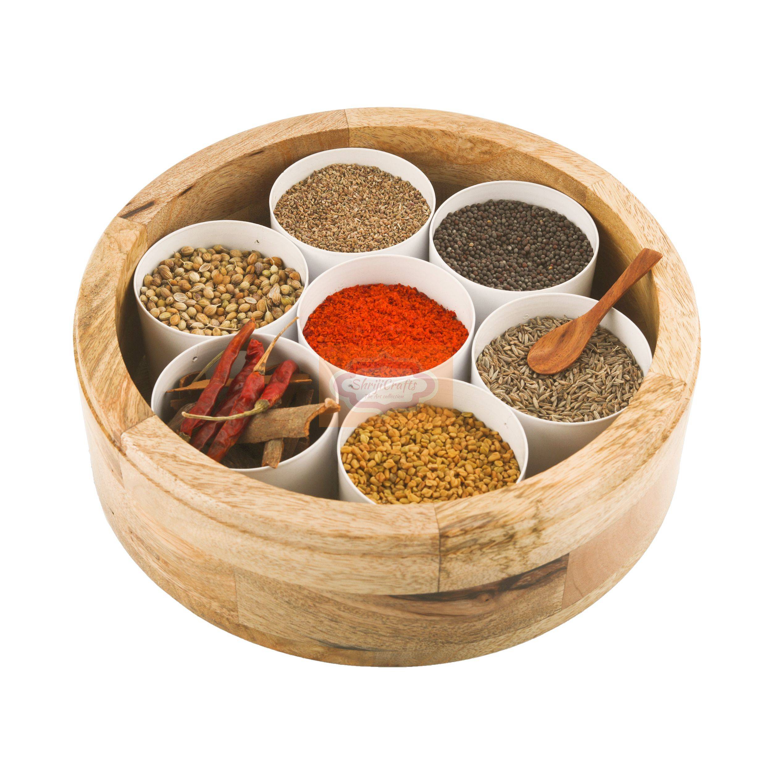 Handcrafted Wooden Spice Box - View 5