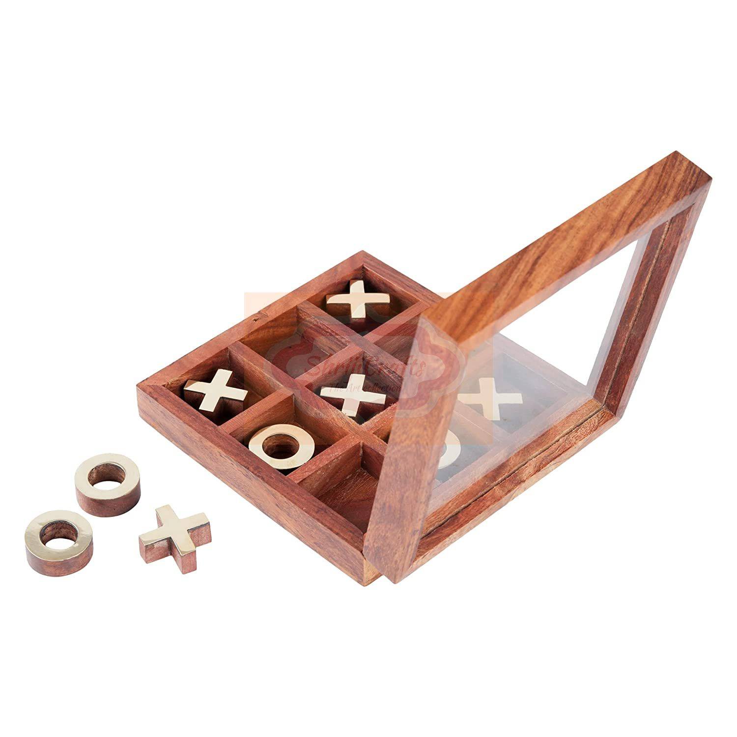 Wooden Tic Tac Toe game - View 2