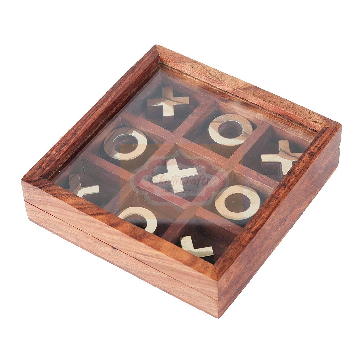 Wooden Tic Tac Toe game - View 5