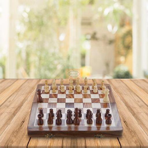12 Inch Magnetic Wooden Chess Set