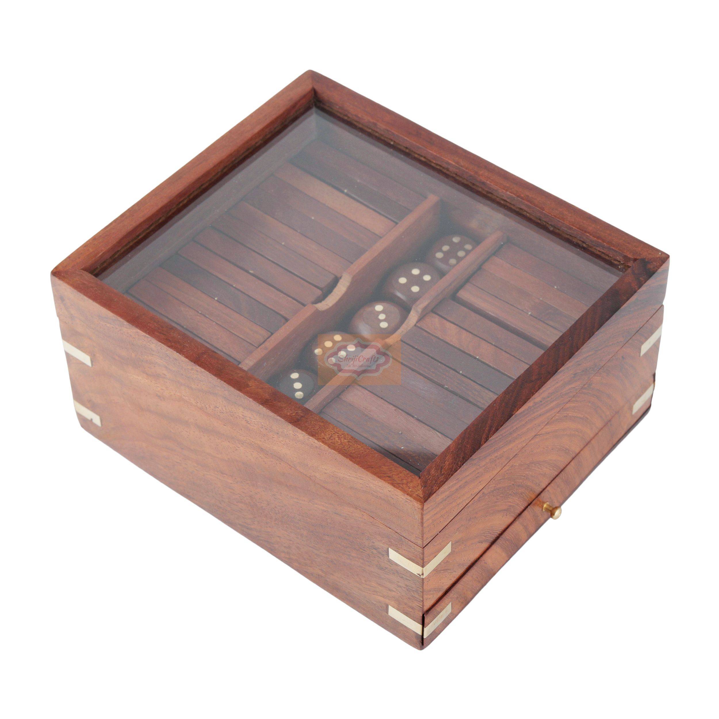 Wooden 3 in 1 Parlor Game Set - View 5