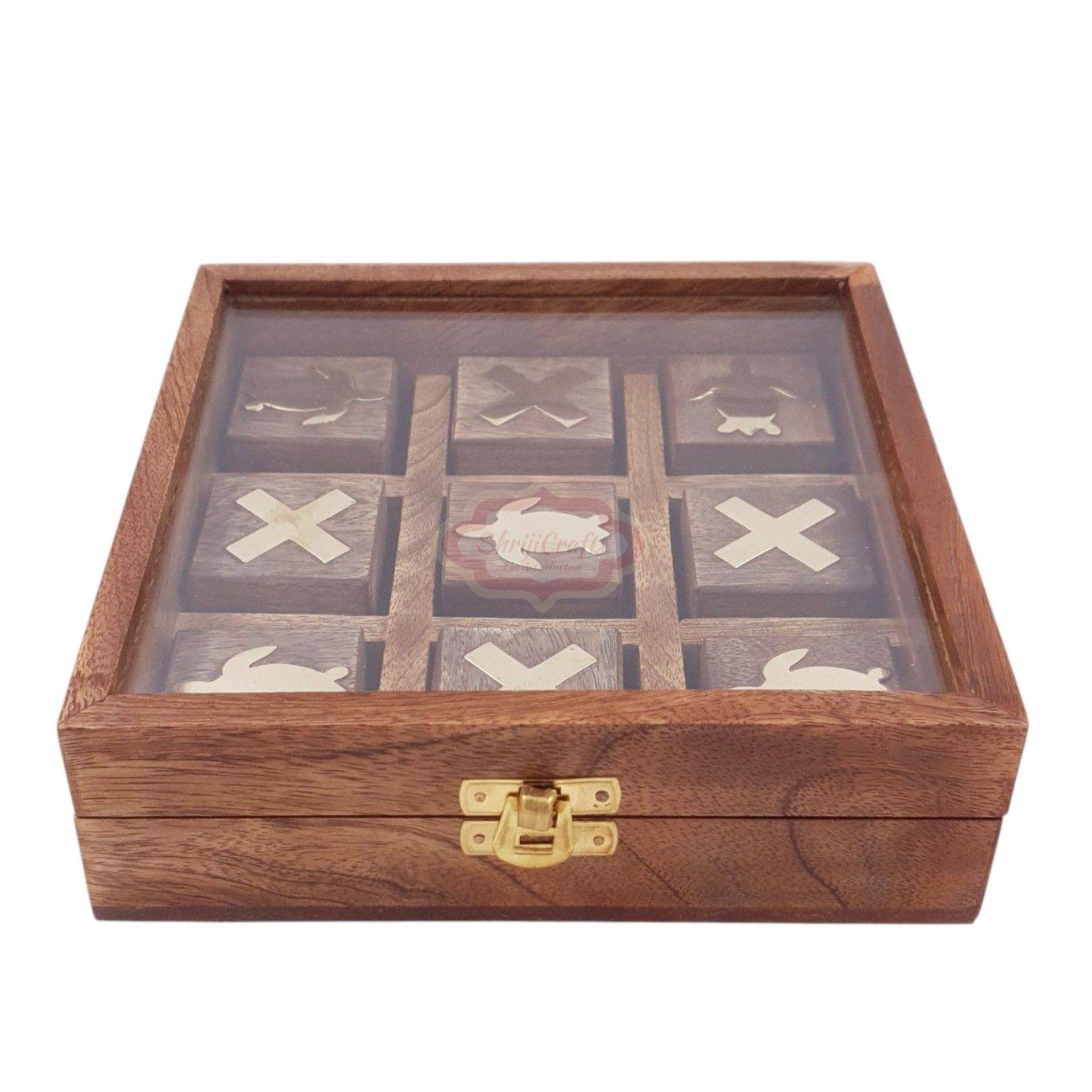 Handcrafted Wooden Tic Tac Toe game - View 11