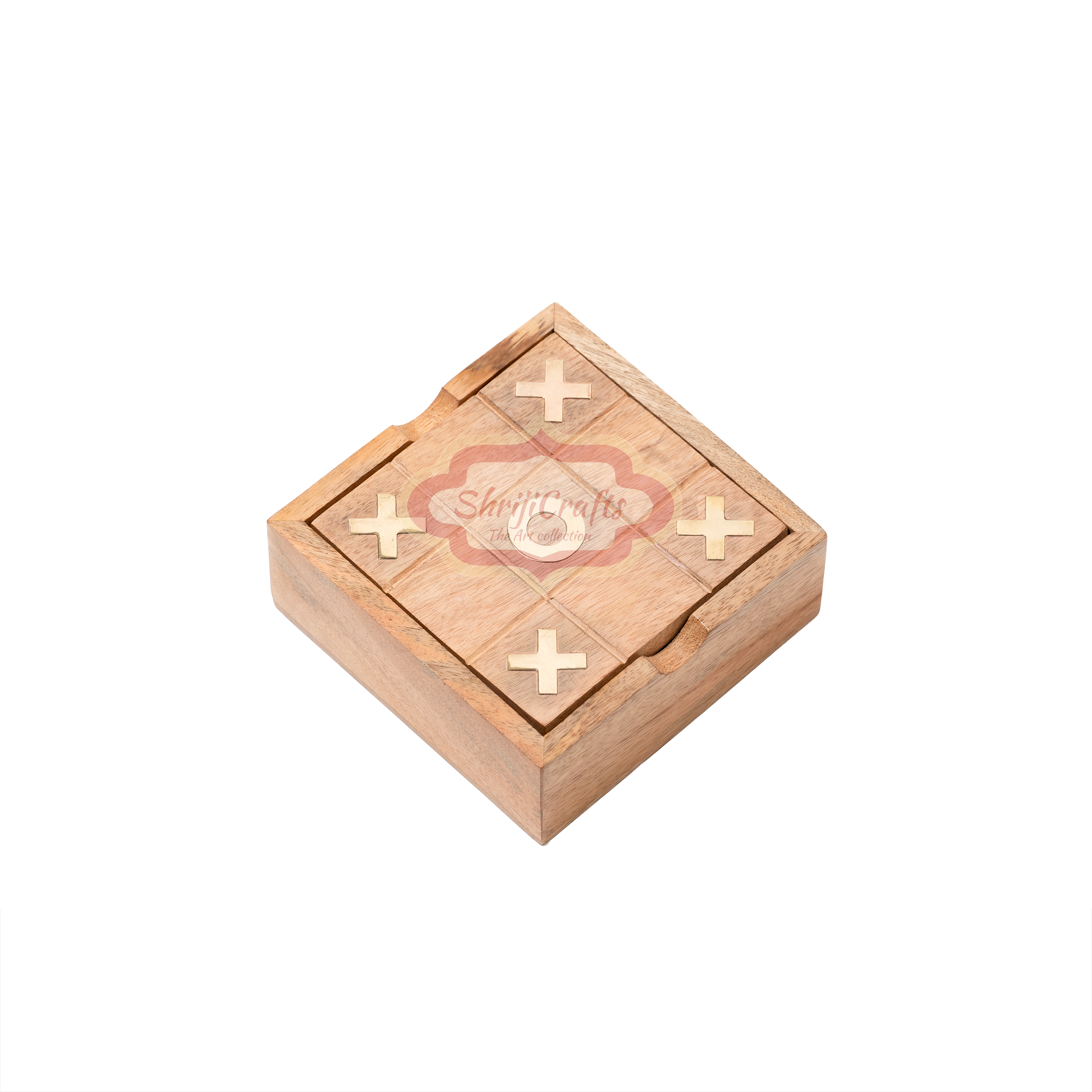 Wooden Tic Tac Toe & Brainvita Solitaire - View 11