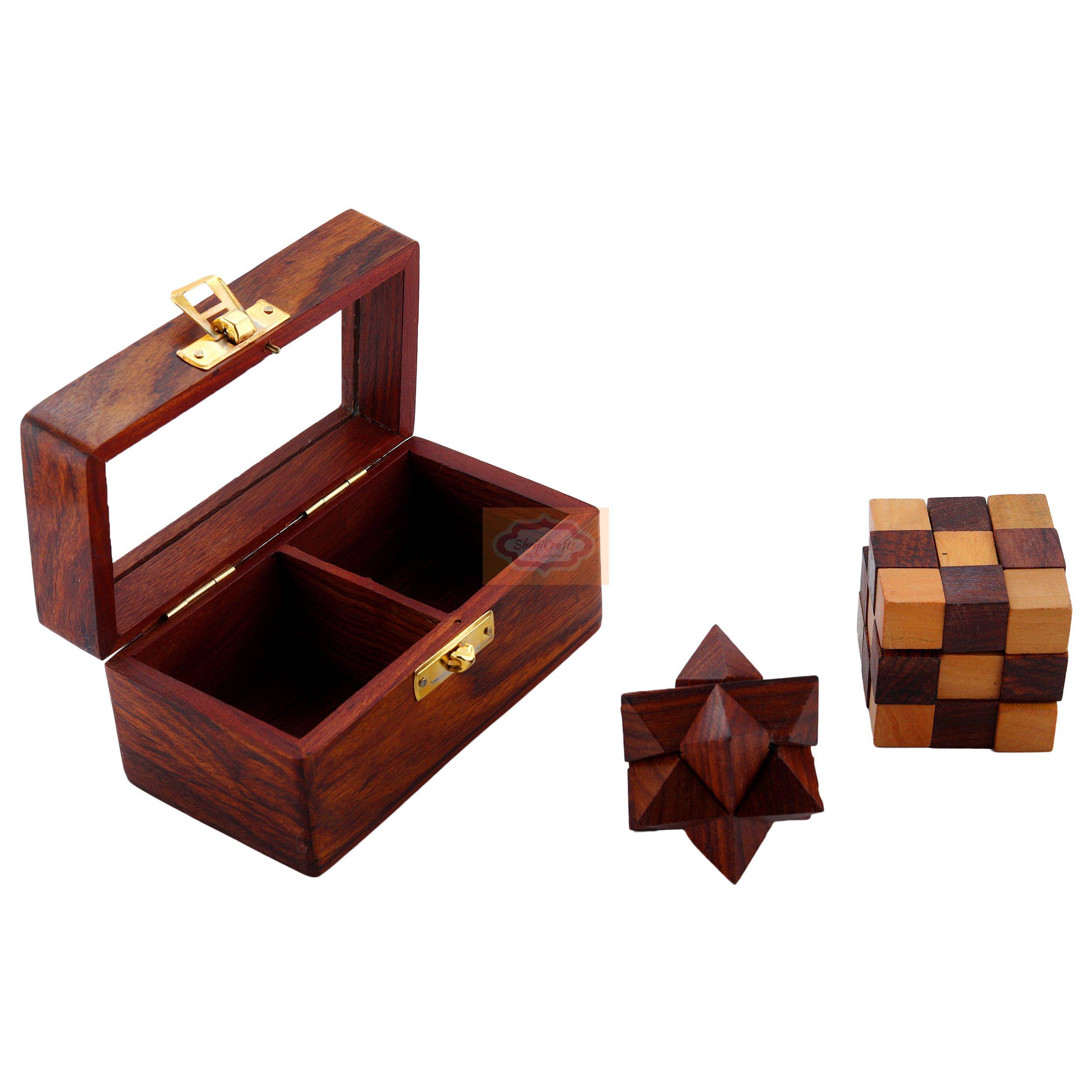 Handcrafted Wooden Puzzle Set — handcrafted wooden product by Shrijicrafts