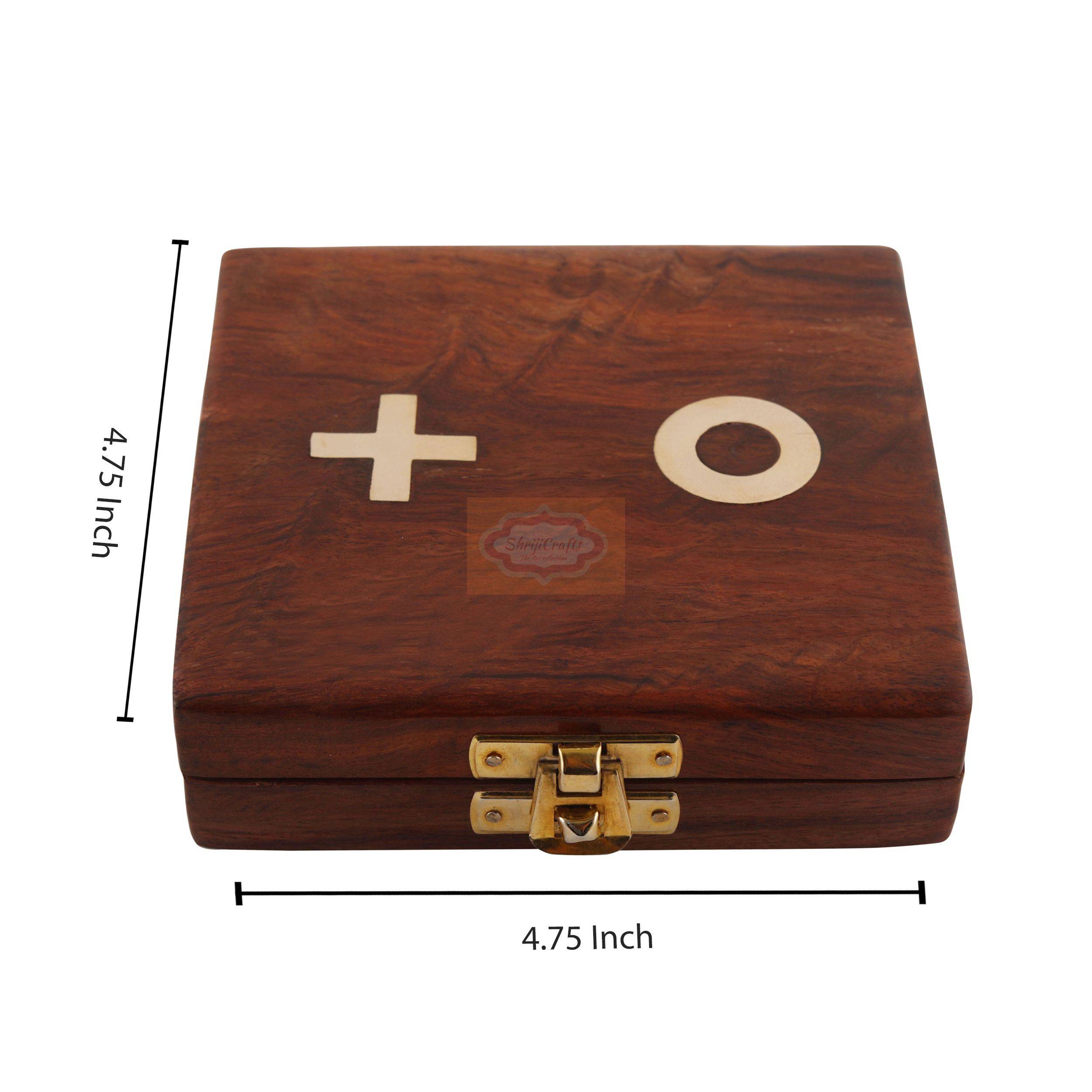 Handcrafted Wooden Tic Tac Toe Board Game for kids and adults - View 6