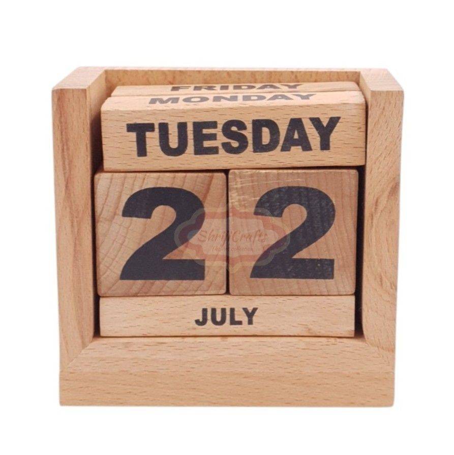 Handcrafted Wooden Calendar - View 7