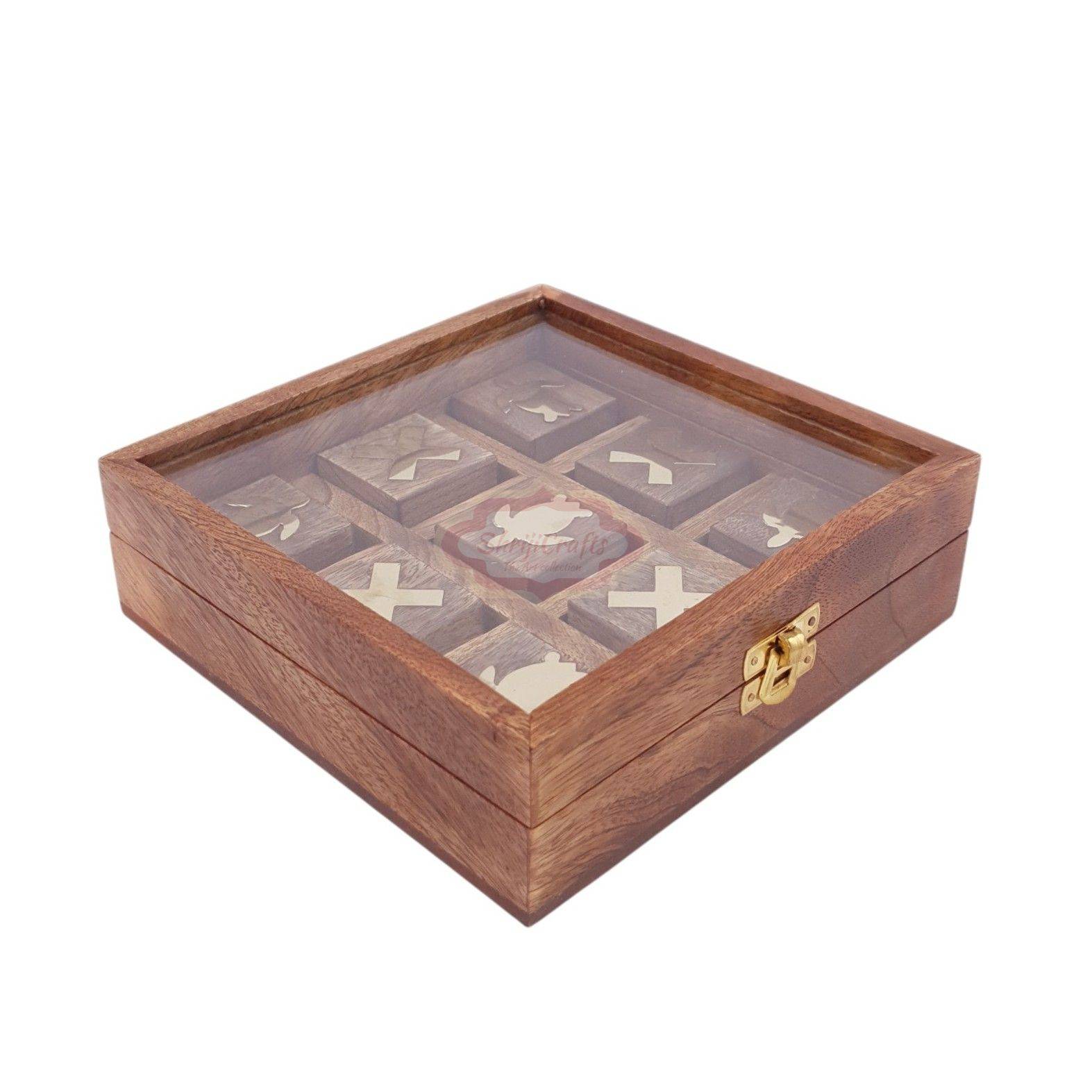 Handcrafted Wooden Tic Tac Toe game - View 10